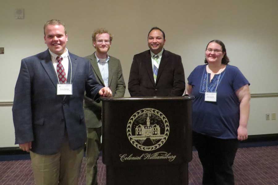 Dereck Basinger ('16), Sam Crusemire (post-bac), Tejas Aralere ('15), Rachel Greenfield ('14)